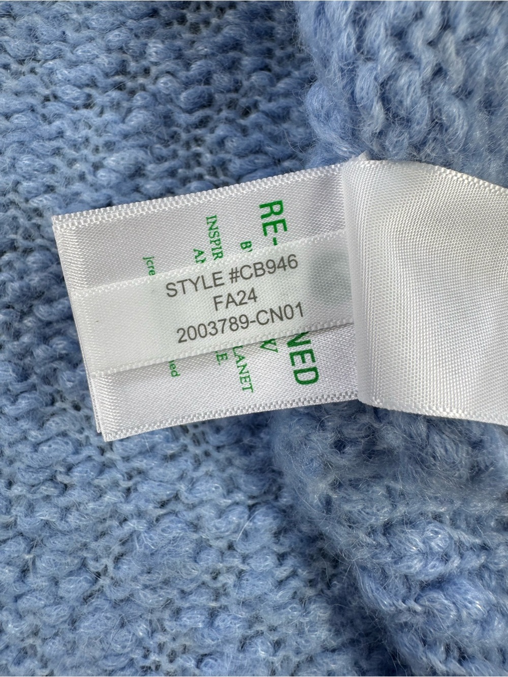 J.Crew Blue Alpaca Blend Textured Mock Neck Sweater Medium - Picture 8 of 11